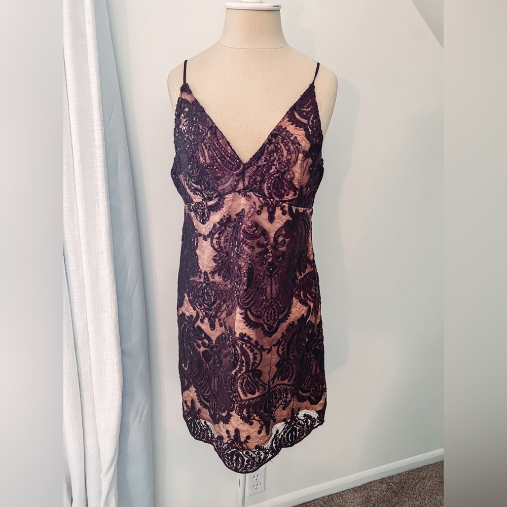 NWT By Together Plum Sequin Dress